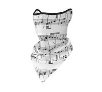 Masque Coupe-Vent à Motif de Notes de Musique, Cache-Cou d'hiver pour Motard, Protection faciale