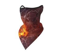 Masque Coupe-Vent à Motif Flammes et Gouttes d'eau, Cache-Cou d'hiver pour Motard