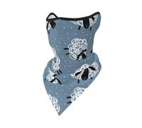 Masque Coupe-Vent à Motif Moutons Mignons, Cache-Cou d'hiver pour Motard