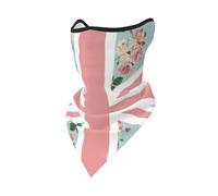 Masque Coupe-Vent à Motif Roses anglaises et Drapeau Union Jack, Cache-Cou d'hiver pour Motard