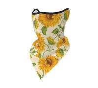 Masque Coupe-Vent à Motif Tournesol dessiné, Cache-Cou, Protection faciale hivernale pour Motard
