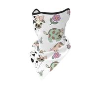 Masque Coupe-Vent à Motif Vache dessiné à la Main, Cache-Cou d'hiver pour Motard