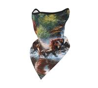 Masque Coupe-Vent à Motifs de Chevaux amérindiens, Cache-Cou, Protection pour Le Visage en Hiver pour Motard