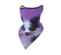 Masque Coupe-Vent avec Un Adorable Chiot Border Collie, Cache-Cou d'hiver pour Motard