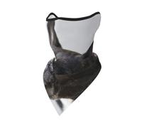 Masque Coupe-Vent, Cache-Cou et Protection pour Le Visage en Hiver, idéal pour Les Motards, avec Un Adorable Chiot Bouledogue français Noir.