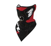 Masque Coupe-Vent, Cache-Cou et Protection pour Le Visage en Hiver, Motif Adorable Chiot Bouledogue français bringé