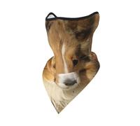 Masque Coupe-Vent, Cache-Cou et Protection pour Le Visage en Hiver, Motif Magnifique Chien Sheltie, idéal pour la Moto.