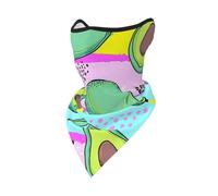 Masque Coupe-Vent coloré à Motif Avocat dessiné à la Main, Cache-Cou d'hiver pour Motard