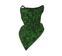 Masque Coupe-Vent pour Programmeur, Cache-Cou, Protection faciale hivernale pour Motard, Code Informatique décimal Vert