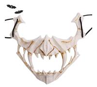 Masque Crâne Halloween Accessoires de Costume Réalistes et Accessoires de | Masque Crâne D'Horreur Pour Adultes Adolescents Performance Scénique Maison Hantée Festival Mascarade