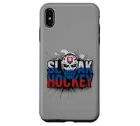 Masque crâne slovaque IHockey Slovaquie Drapeau Grunge Europe Sports Coque pour iPhone XS Max