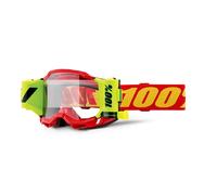 Masque cross 100% ACCURI 2 FORECAST Rouge - Clair 2025