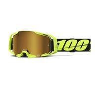100 Percent Armatic Black, lunettes miroirs Jaune Néon/Noir Or Réfléchissant Jaune Néon/Noir Or Réfléchissant