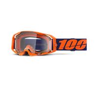 Masque Cross 100% ARmatic - Écran Transparent Orange Néon Orange Néon