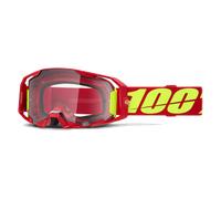 Masque Cross 100% ARmatic - Écran Transparent Rouge Rouge