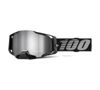 100% Masque Armega Noir Verres miroir argentés
