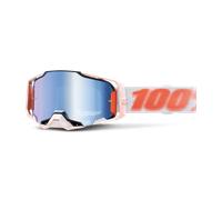 Masque Cross 100% Armega -Écran Miroir Argent Tubulaire Tubulaire