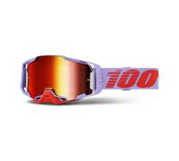 100% Lunettes de natation Armega Fausto Verres miroir Rouge