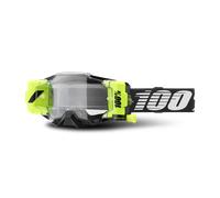 Masque Cross 100% Armega ForeCast Roll-Off -Écran Transparent Noir Noir