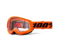 Masque cross 100% Enfant STRATA 2 Orange Fluo - Clair