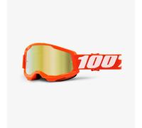 Masque Cross 100% Modèle Route A Miroir Orange 50421-259-05