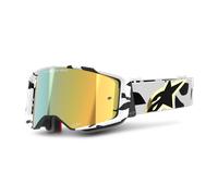 Alpinestars Supertech Corp, lunettes miroirs Blanc/Noir/Or Or Réfléchissant Blanc/Noir/Or Or Réfléchissant