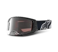 Alpinestars Supertech Hiten Mirror Lunettes de motocross, Blanc/Noir, Taille unique