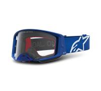 Alpinestars Supertech Vesta Lunettes de motocross, bleu/blanc, Taille unique