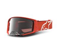 Alpinestars Supertech Vesta Mirror Lunettes de motocross, orange/blanc, Taille unique