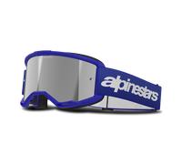 §Masque Cross Alpinestars Vision 3 Wordmark Bleu-Mirror Silver§