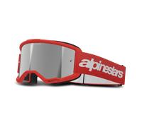 §Masque Cross Alpinestars Vision 3 Wordmark Rouge-Mirror Silver§