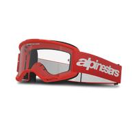 Alpinestars Vision 3 Wordmark, lunettes de protection Rouge/Blanc Net Rouge/Blanc Net