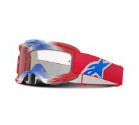 §Masque Cross Alpinestars Vision 5 Corp Rouge-Blanc-Blue-Clear§