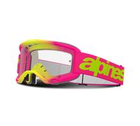 Masque Cross Alpinestars Vision 5 Wordmark Rose/Jaune Fluo Rose,Jaune Fluo
