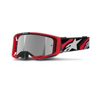 Alpinestars Vision 8 Luar Mirror Lunettes de motocross, noir-rouge pour homme