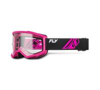 Masque Cross FLY Racing Focus V26 Noir/Rose/Transparent Noir,Rose,Transparent