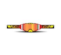 FXR Combat 2023 Lunettes de motocross, rouge-jaune