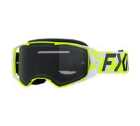 FXR Factory Ride Graphic Lunettes de motocross, blanc-jaune pour homme