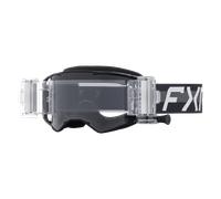 FXR Factory Ride Roll-Off Lunettes de motocross, noir-blanc pour homme