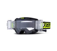 Masque Cross FXR Maverick Prime Roll-Off Noir/Hi-Vis Noir,Hi-Vis