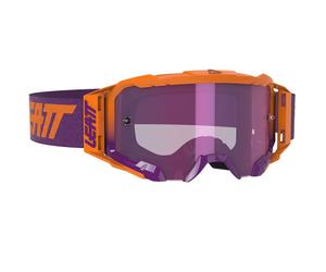Masque cross Leatt VELOCITY 5.5 IRIZ - NEON ORANGE PURPLE 2021