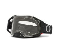 Oakley Airbrake Clear Lunettes de motocross, noir-gris pour homme