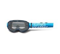 Oneal B-10 Striped Off-road Goggles Bleu Clear/CAT0