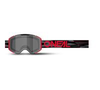 O'Neal Lunettes de protection B-33 Ictus Taille unique Noir/Rouge/Gris Gris teinté
