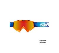Masque cross PIXEL Orange + Ecran Iridium Or / Rouge PRE-MONTE