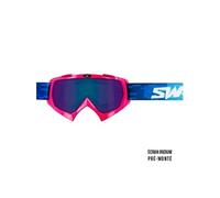 Masque cross PIXEL Rose + Ecran Iridium Bleu PRE-MONTE