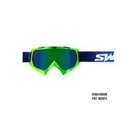 Masque cross PIXEL Vert + Ecran Iridium Vert PRE-MONTE