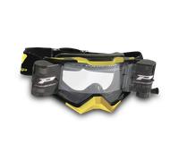 §Masque Cross Progrip 3309RO RAPID Roll-Off Gris-Or-Noir§