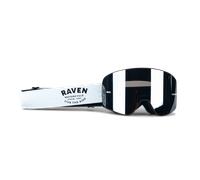 §Masque Cross Raven Edge Magnetic Noir-Bleu- Écran Miroir Argent§
