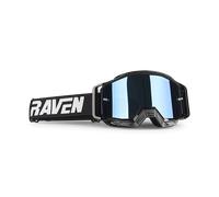 §Masque Cross Raven Sniper Crew - Noir et écran Bleu miroir§